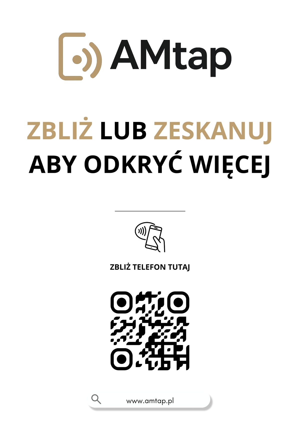 Personalizowana podstawka AMtap z wymiennym wkładem A5 Pion